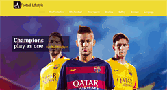 Desktop Screenshot of footballlifestyle.com